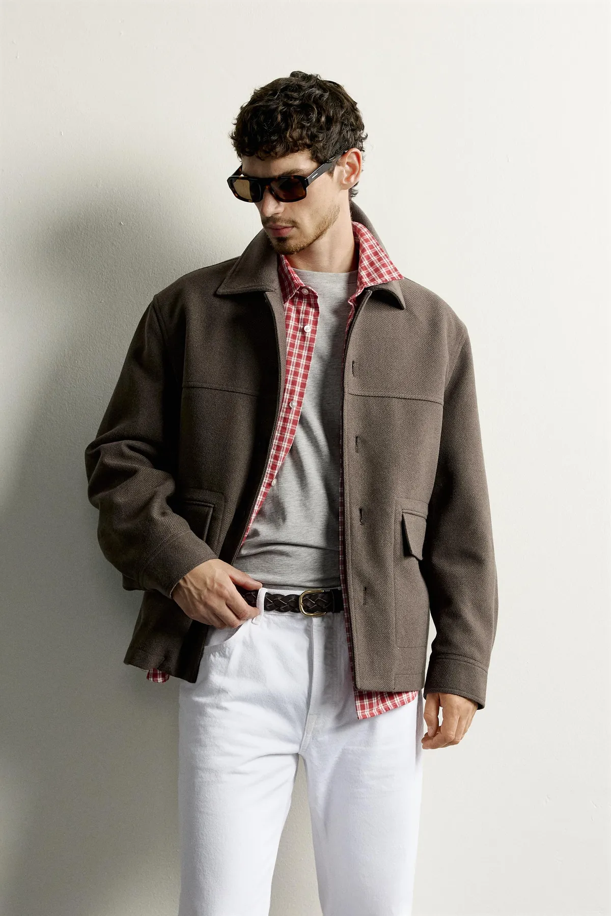 Regular Fit ýüň palto - 36789925 — surat 2/6