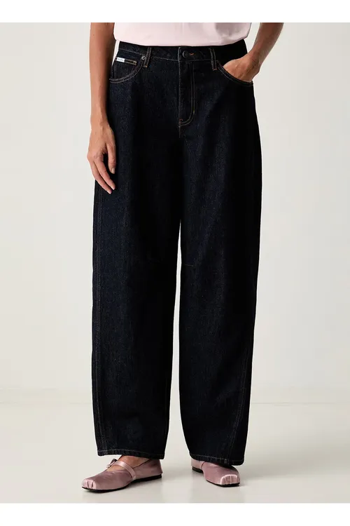 Aýallar üçin Jeans goýy gök Relaxed jinsi balak W6YA2XD1187-GTRS - 36855626
