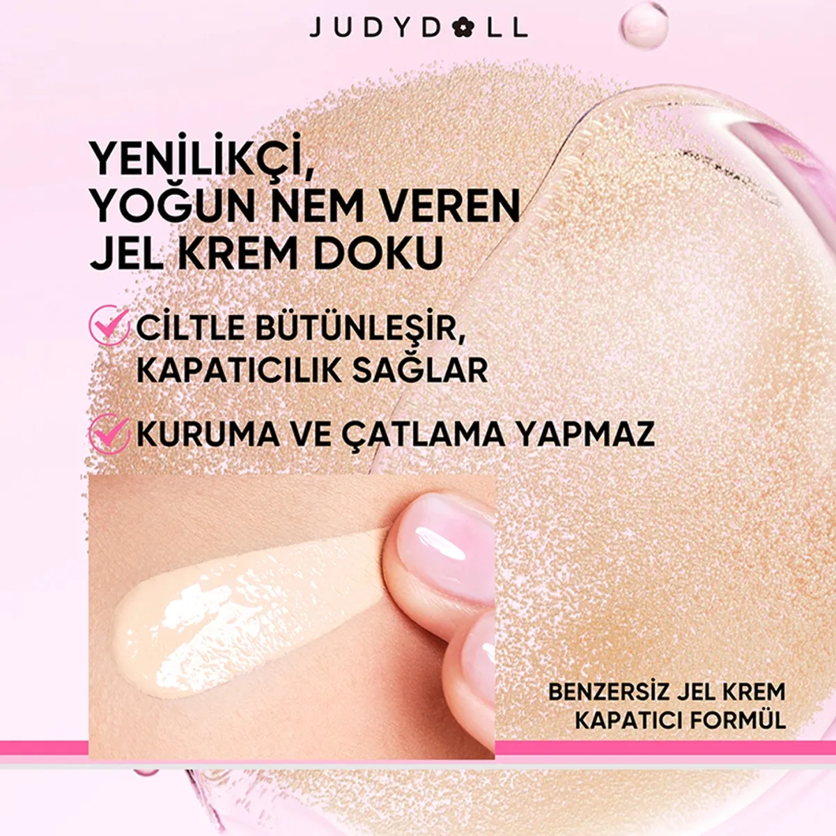 Judydoll nemlendiriji täsirli mat tonal kremi Sand - 36787223 — surat 3/8