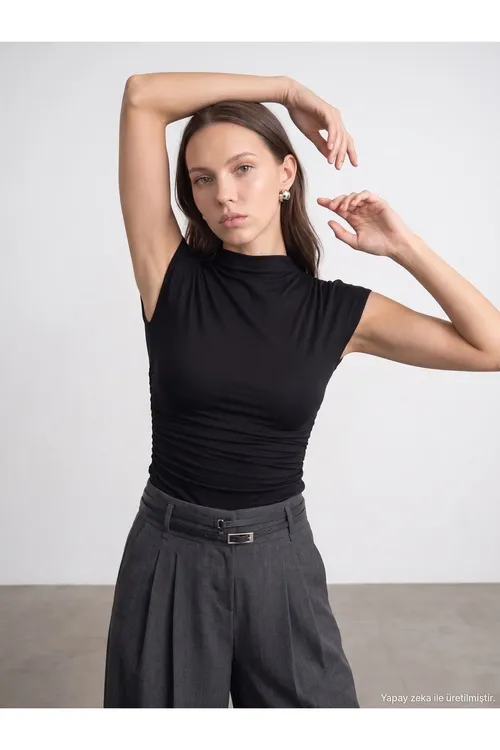 33211 Ýygyrtly Bra-Free topy - 36793205