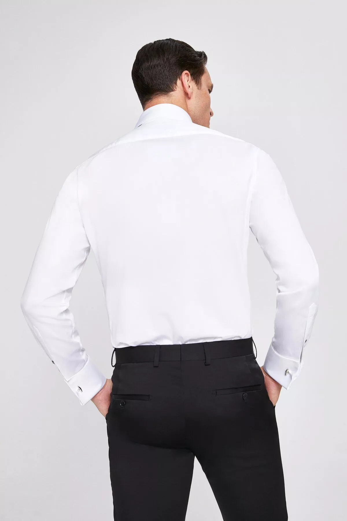 Smoking üçin ak köýnek Ds Damat Slim Fit - 26114335 — surat 4/4