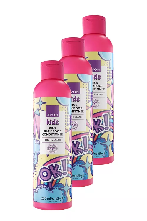 Kids OK 3 sany miwe ysly 2-si 1-de şampun toplumy - 25539472