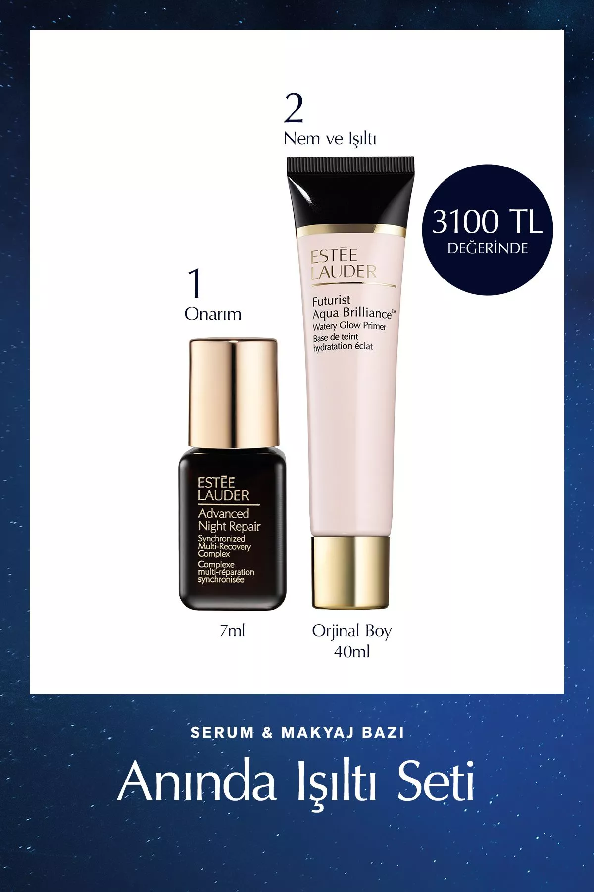 Parlaklyk toplumy: sarym 7 ml + makiažasty esasy 40 ml - 24295116 — surat 1/5