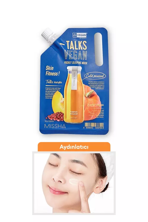 Talks Vegan Squeeze Ýüz üçin wegan gijeki maskasy - 21782628