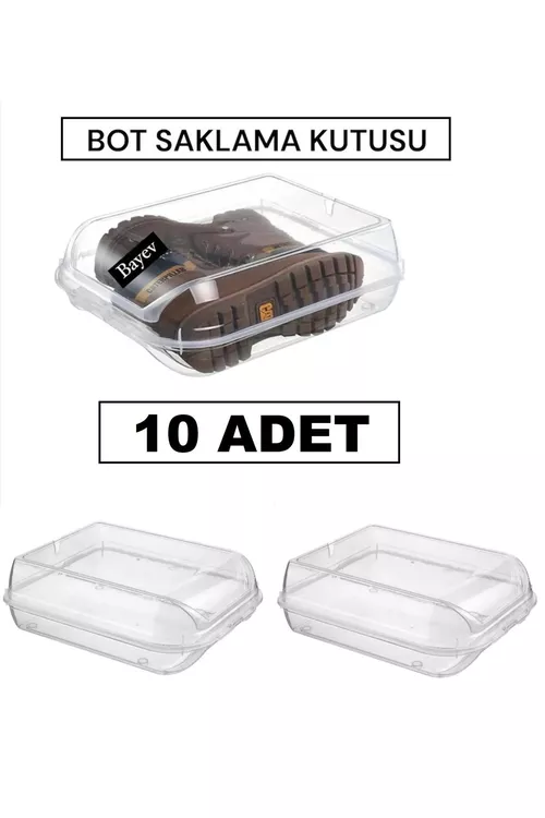 10 sany ädikler we ädimler üçin Maxi aýakgap saklaýjy gutusy - 25782507