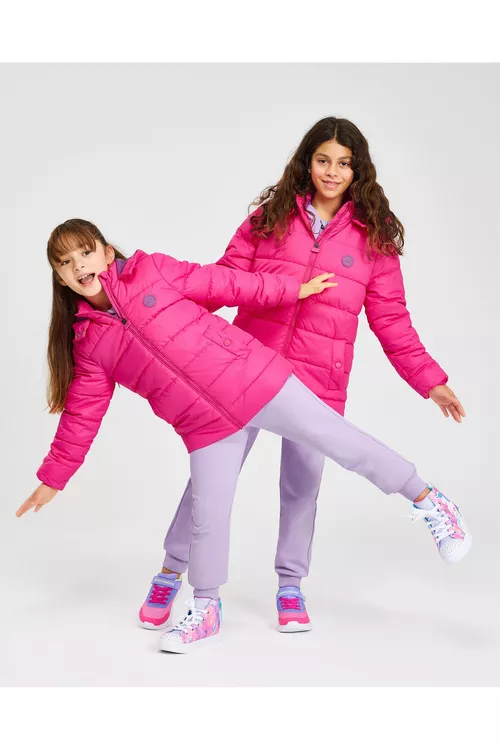 Gyzjagazlar üçin gyzylgül reňkli G Outerwear Padded kurtkasy - 25544065