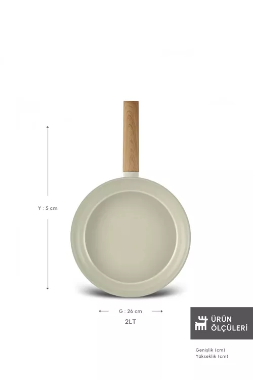 Swiss Crystal Almond Cream taba, 26 sm, induksiýa - 25729966 — surat 2/8