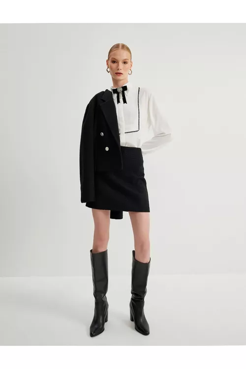 Regular Fit gipýurly smokink köýnegi - 25528376