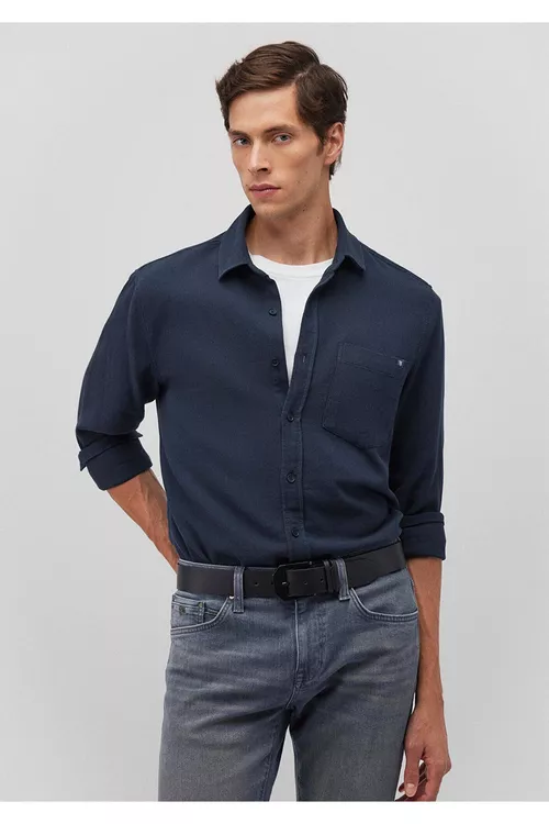 Goýy gök köýnek Slim Fit 0211237-81583 - 25927567