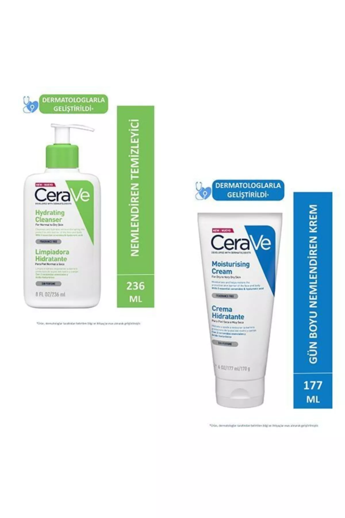 Hydrating Cleanser çyglandyryjy arassalaýjy 236 Ml + çyglandyryjy krem 177 Ml ýüz we beden üçin - 20861111 — surat 1/4