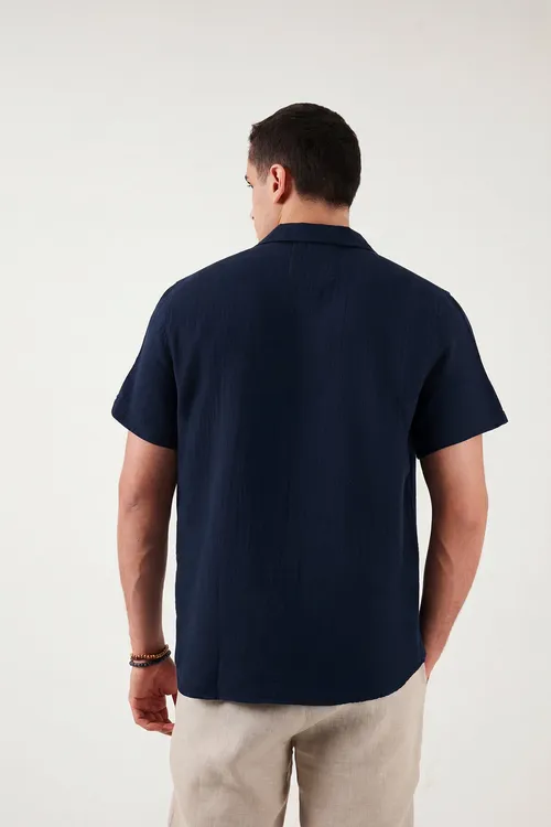 Pagta Regular Fit klassyk ýakaly gysga ýeňli erkek adam köýnekçesi KÖÝNEKÇE CF26S125404 - 34181909 — surat 6/6