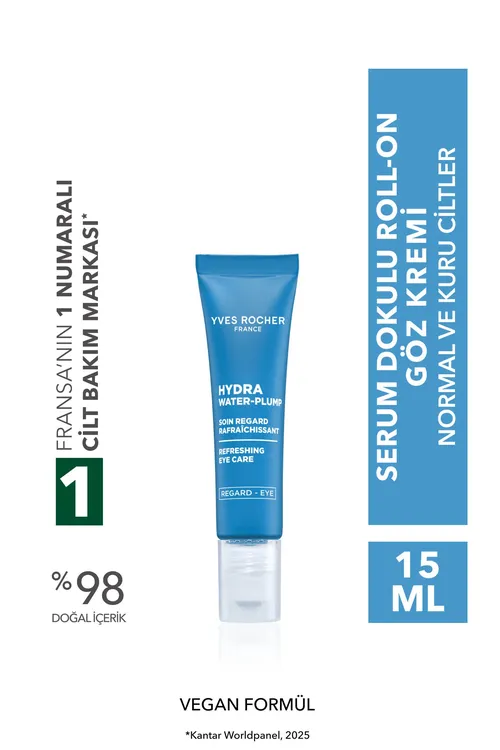 Serum teksturaly göz kremi - Gialuron turşulygy, At şatlandy - HydraWaterPlump çyglandyryjy botanika kompleksi, 15 ml - 34812128