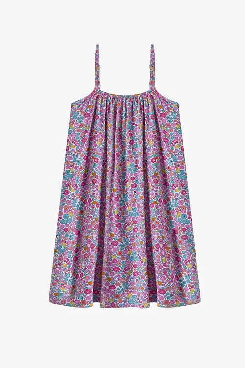 Köp reňkli gyz çagalar üçin Smocked köýnek - 36166022