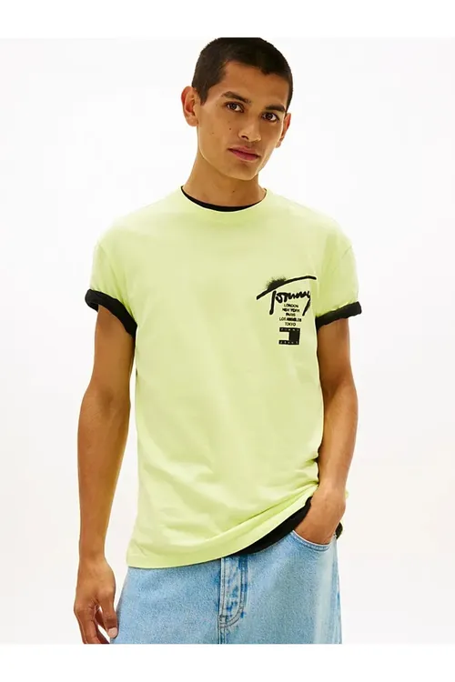 TJM REG CITY SIGN SS TEE EXT erkekler üçin futbolka DM0DM22553-THLT3 - 36179429