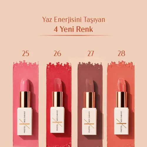 Pastel X Arzu Sabancı ýalpyldawuk jemleýji çyglandyryjy dodak boýagy Lipstick 26 - 36166117 — surat 4/7