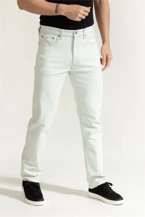 Erkekler üçin gök reňkli Standard Straight Bl jin balak - 36181441 — surat 2/5