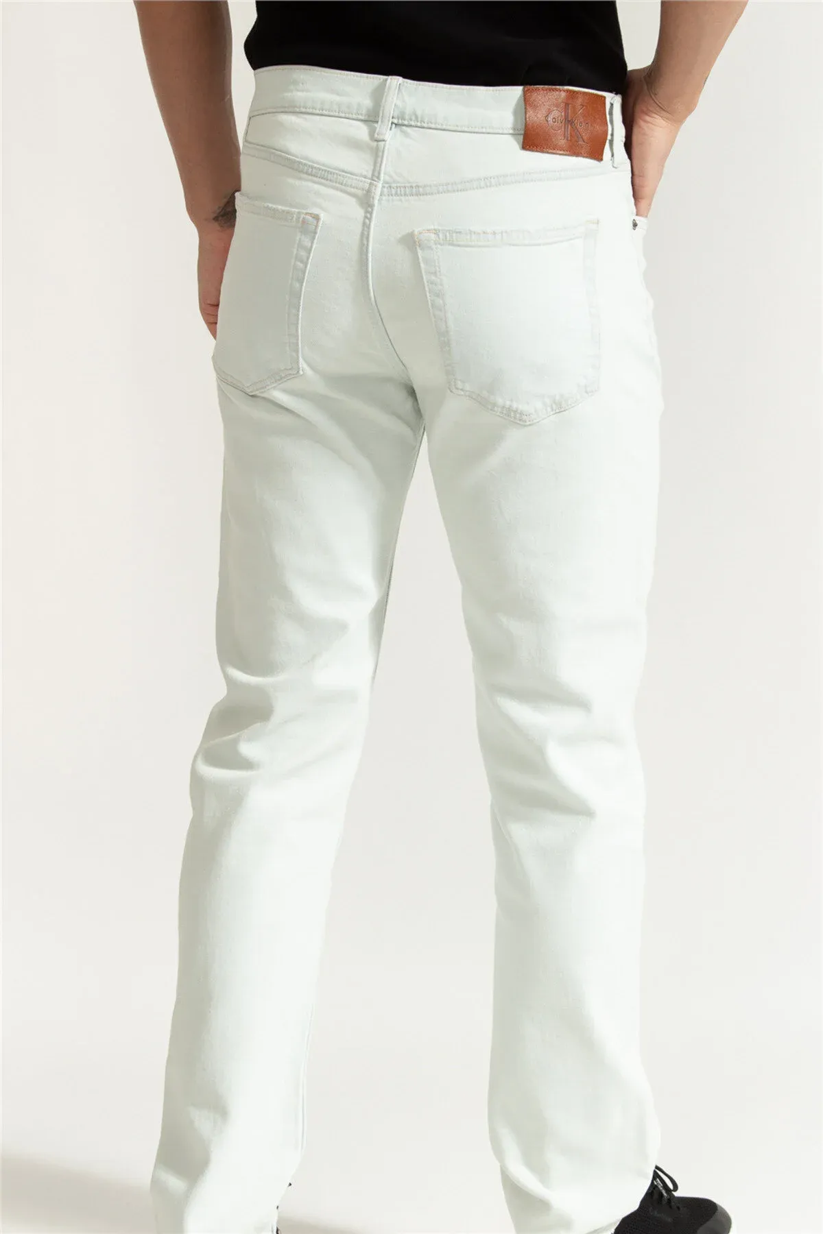 Erkekler üçin gök reňkli Standard Straight Bl jin balak - 36181441 — surat 4/5