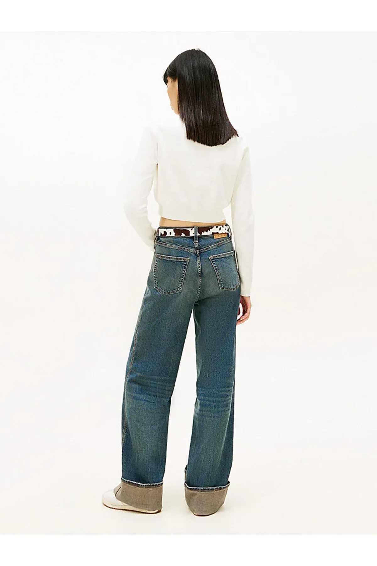 TJW Aýal Crop Chenille Script ak djemper - 36174103 — surat 4/5