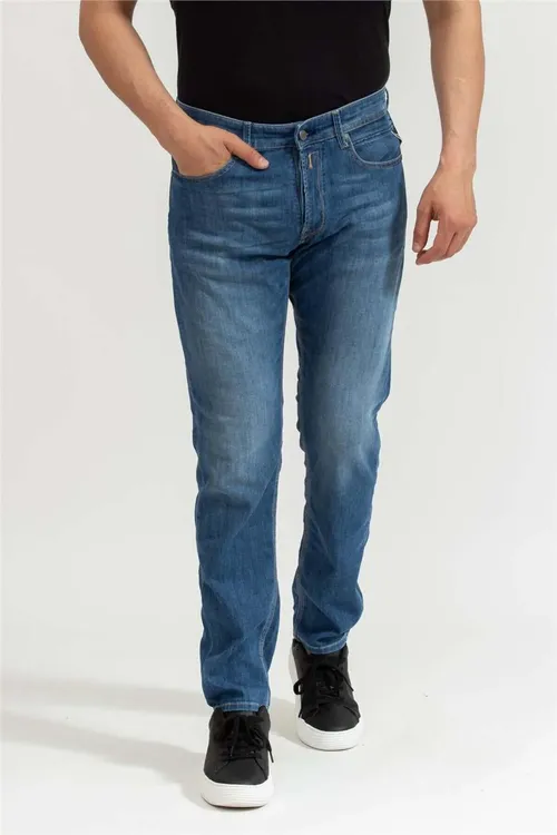 Willbi Regular Slim erkekler üçin jinsi balak, gök - 36193115