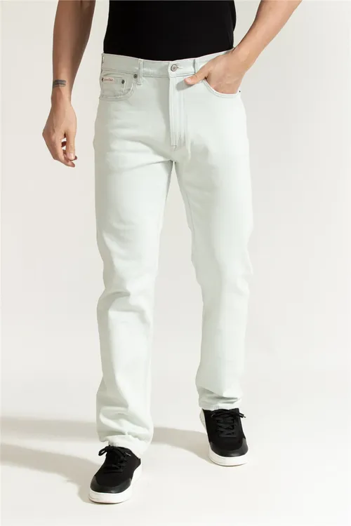 Erkekler üçin gök reňkli Standard Straight Bl jin balak - 36181441