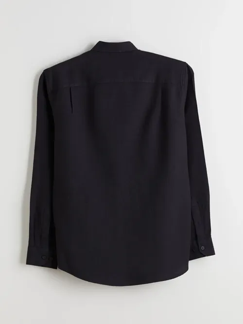 Regular Fit Ýeňli Keten Gatyşykly Erkek Köýnek - 29564262 - 36980573 | Ref: 187590 — surat 2/2