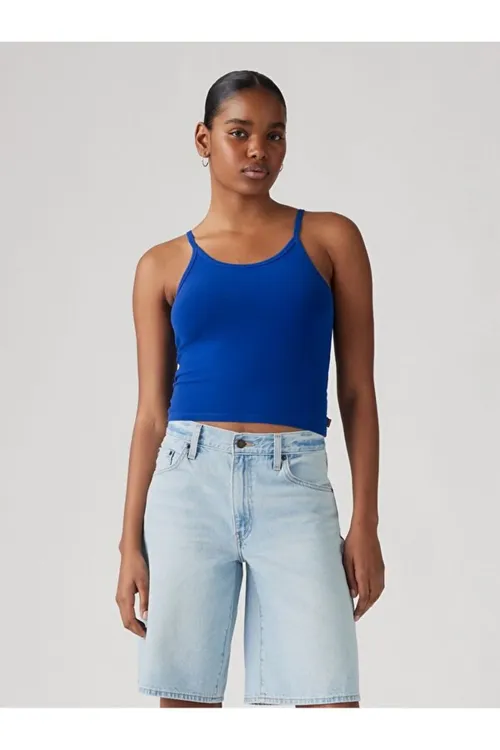 Plush Stretch Tank Top çeýe plýuş maýka - 36909827
