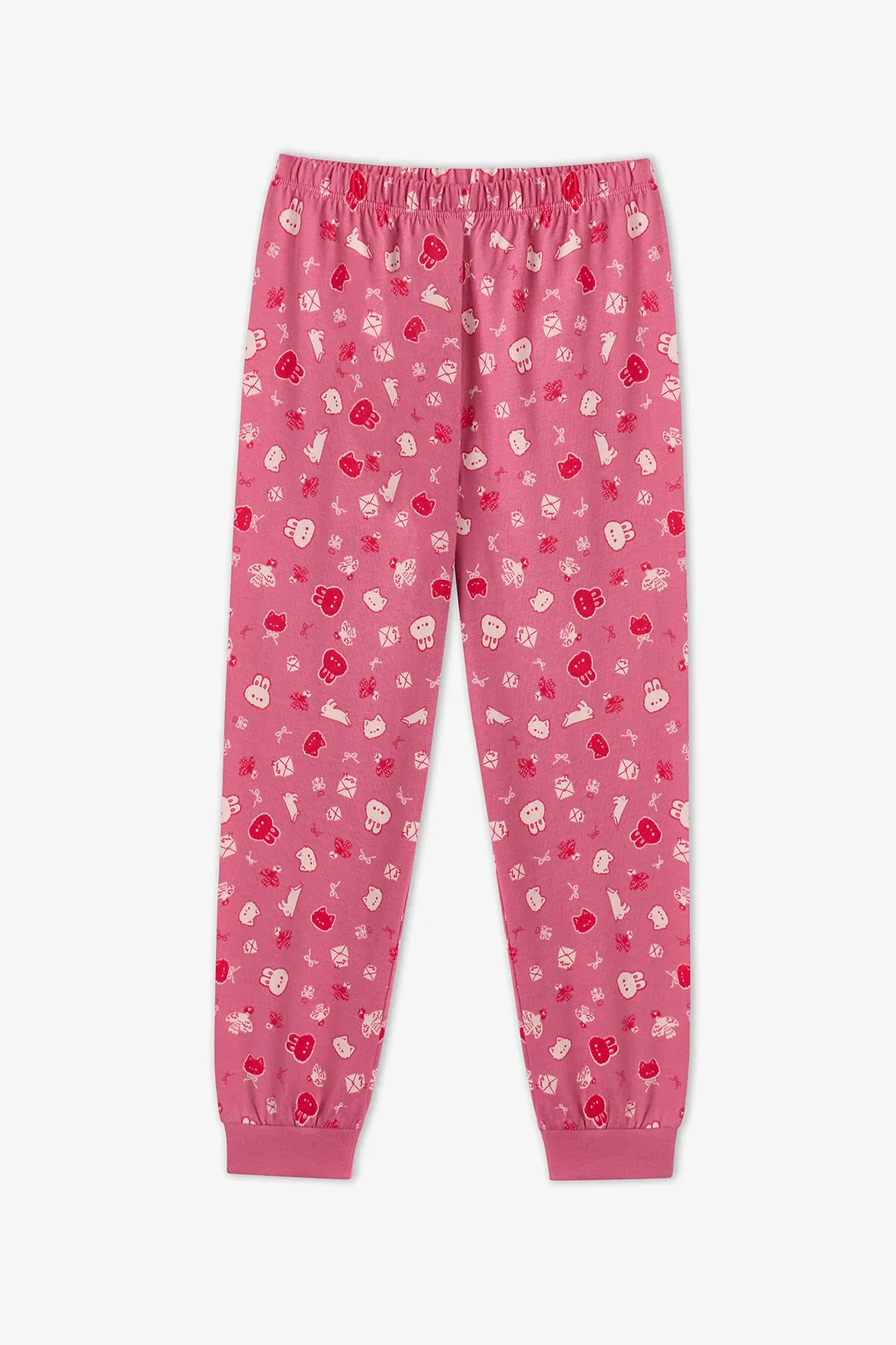Gyzlar üçin solgun gülgün Mailing Friend pagta uzyn ýeňli pijama toplumy, 2 sany - 36968638 — surat 4/6