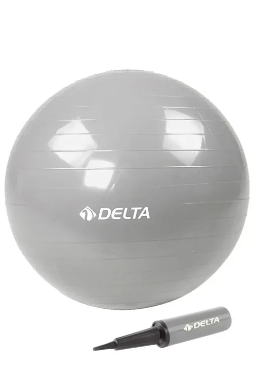 Boýy 140 sm - 159 sm aralygynda bolanlara laýyk gelýän 55 sm Deluxe kümüş reňkli pilates topy we nasos toplumy - 36929679
