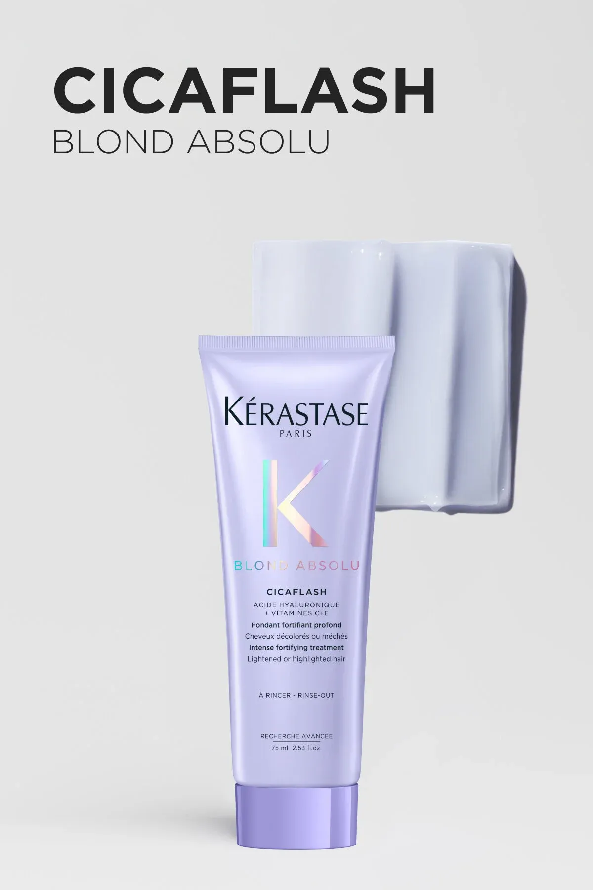 Sary saçlar üçin Blond Absolu Cicaflash ýalpyldawuklyk beriji çaýkalýan saç ideg kremi 75 ml - 36972871 — surat 2/8