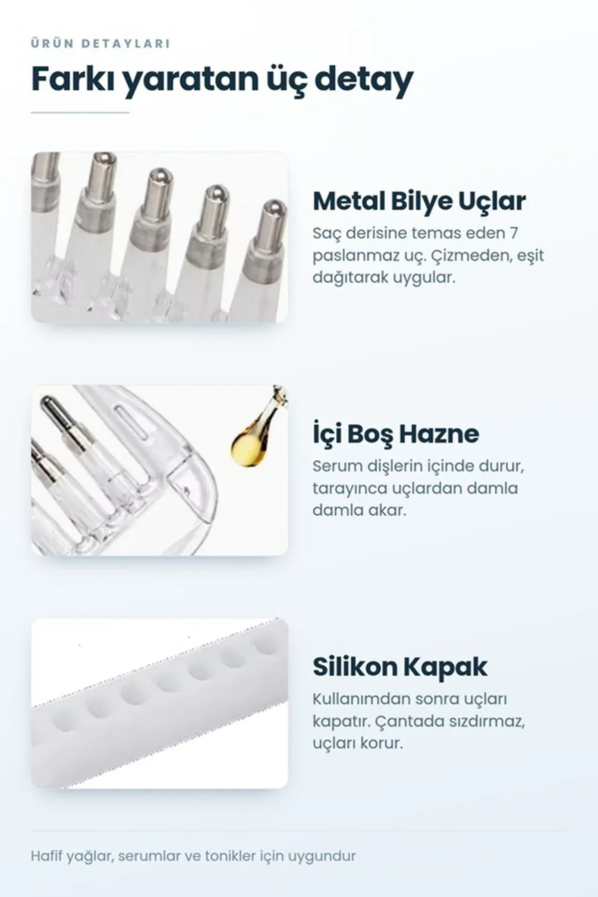 Saç syworotkasy we ýagy üçin rezerwonly ideg daragy hem-de kelläni owkaýjy abzal - 37016605 — surat 4/6