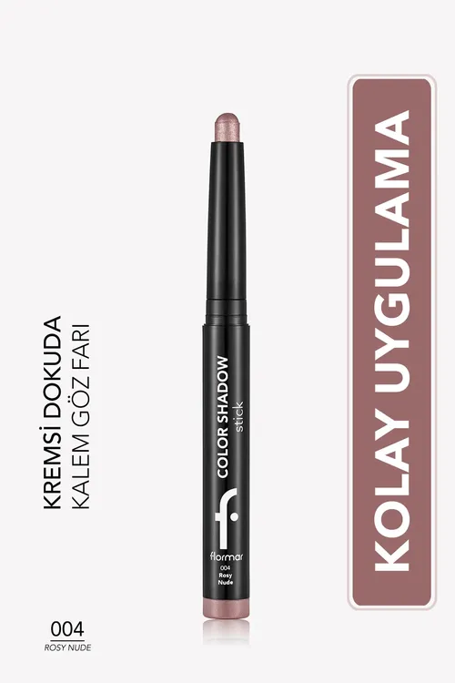 Color Shadow ýokary pigmentli we ýalpyldawuk towlanyp çykýan galam şekilli göz boýagy - 004 ROSY NUDE - 36929315