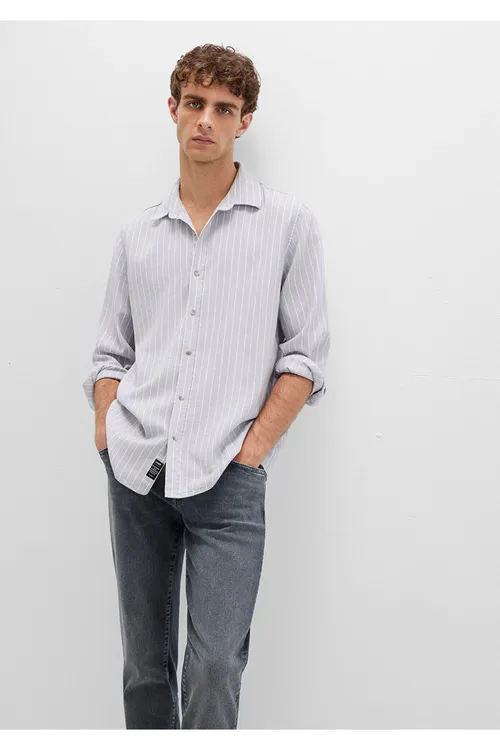 Zolakly çal Regular Fit köýnegi - 29832566