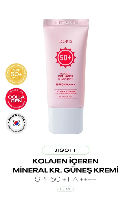 Mineral goragly kollagenli gün garbanyş kremi Doris Collagen Suncreen SPF 50 - 33904352