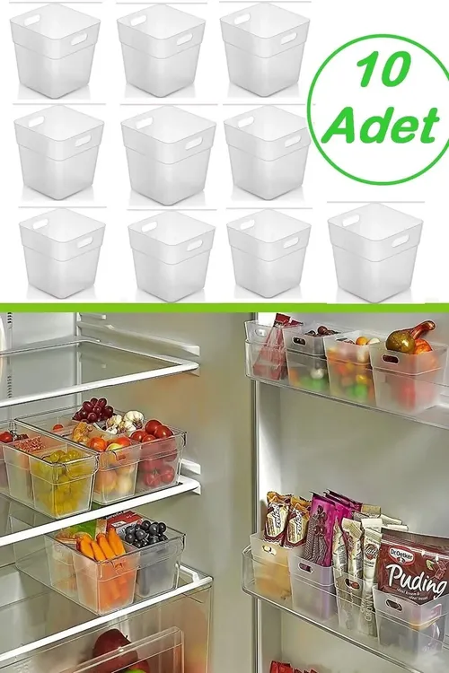 10 sany holodilnik we hammom üçin uniwersal organaýzer - 33942403