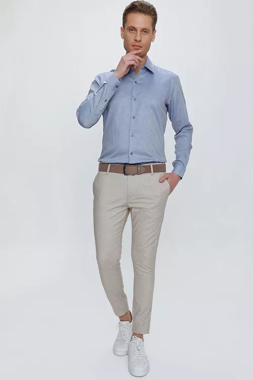 P 1111 Slim Fit gündelik balagy, sarymtyl-mele - 17887719