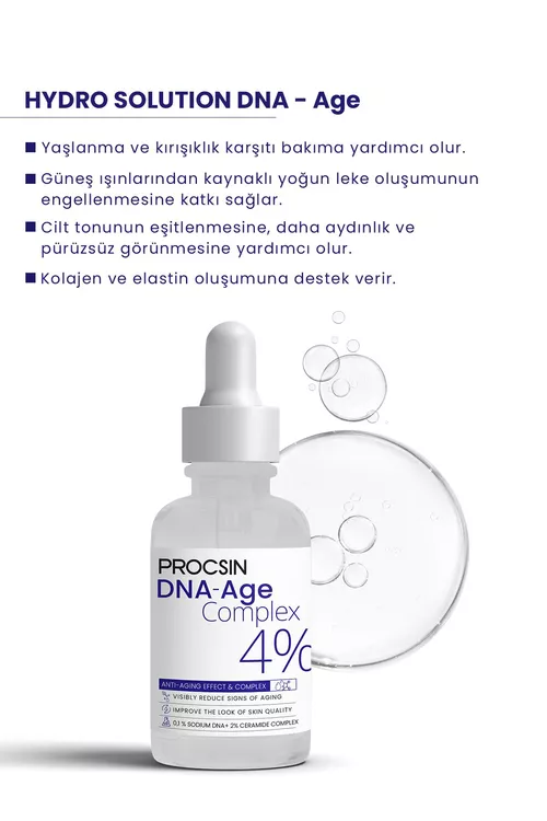 Ýygyrtlara we tegmillerä garşy Hydro Solution Dna Age syworotkasy, 30 ml - 21782841 — surat 4/4