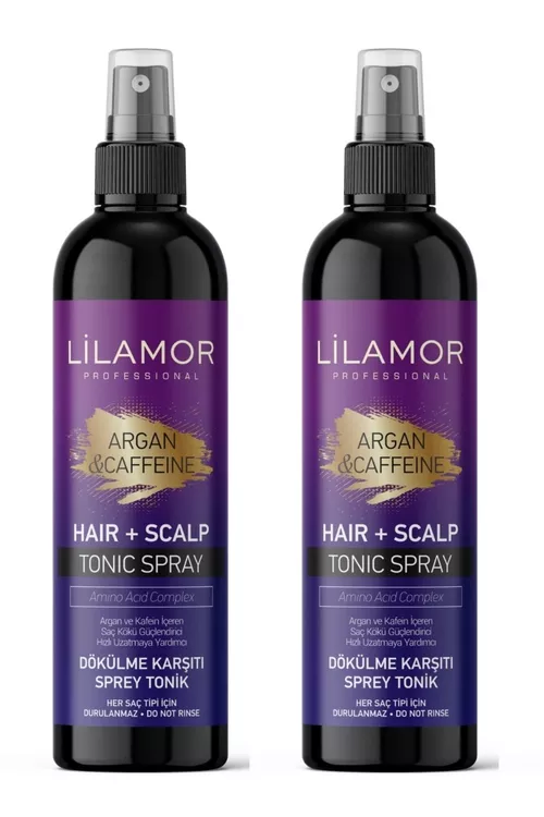 Argan & Caffeine saç dökülmesine garşy we ösdüriji tonik-spreý, 250 ml, 2 sany - 22234362