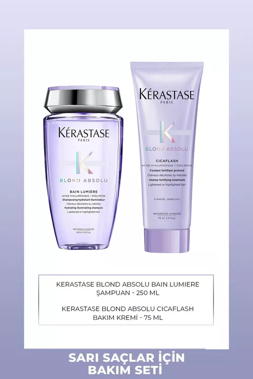 Kerastase Blond Absolu toplumy: şampun we Lumiere kondisioneri - 20859974