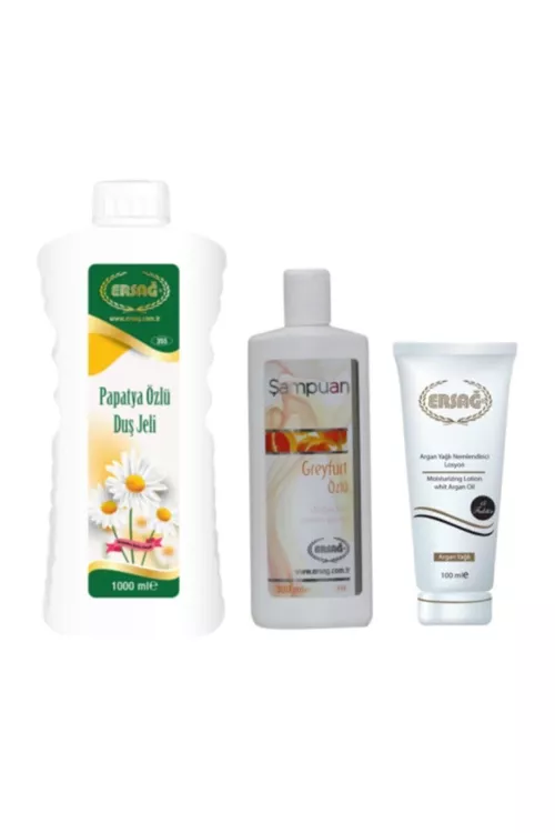 Toplum: greýpfrut şampuny, çopantelpekli duş geli we argan kremi - 11554969