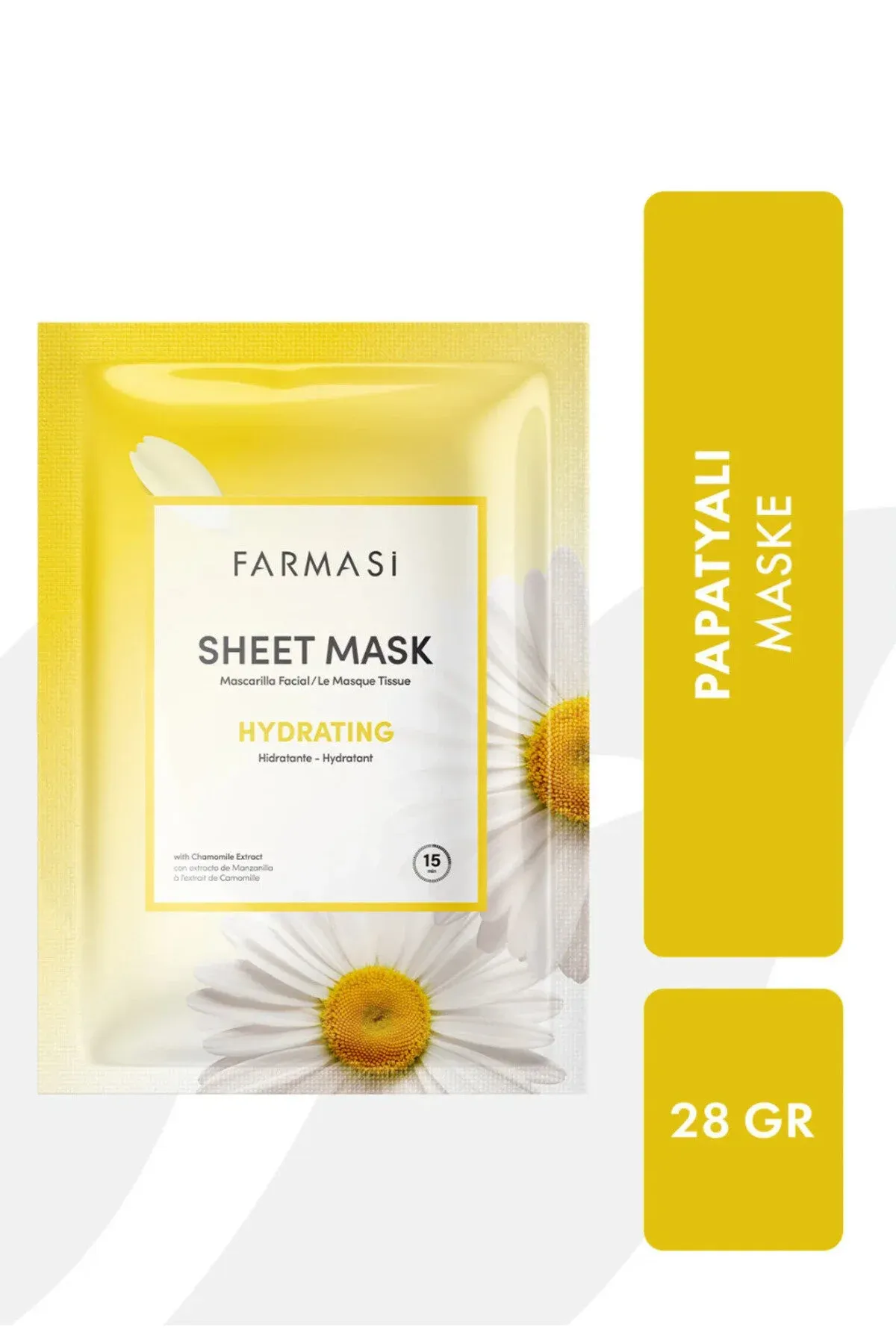 Çopantelpeň ekstraktly çyglandyryjy 5-li kagyz ýüz maskasy 140g - 36226444 — surat 1/1