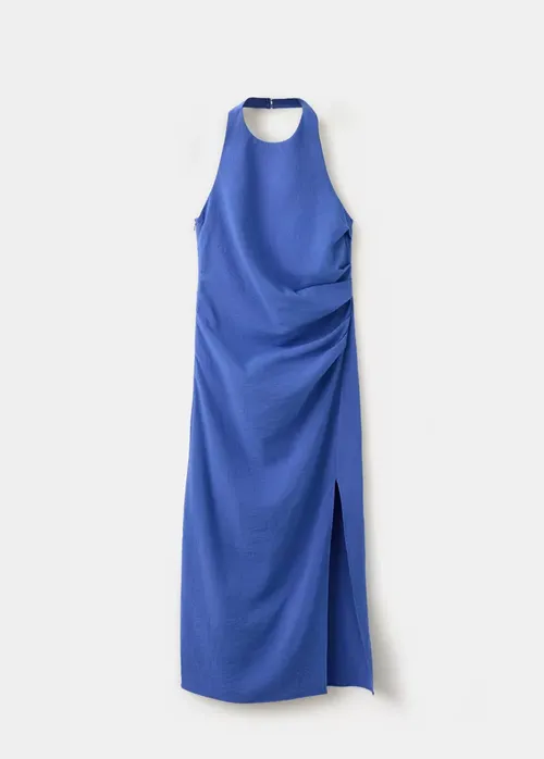 Drape halter ýakaly köýnek - 36490280
