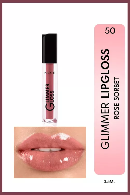 Glimmer Gloss 50 Rose Sorbet dodak ýalpyldysy - 29575691
