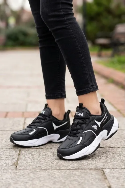 Gyz-gelin Sneaker Cilt Gara Aýakgap - 37062391