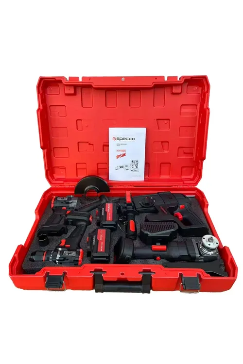 Black Spark 4' Lü Akülü Komplekt 2x4. 0ah (bs20v 1050 Darbeli Matkap+ Bs20v- 350n Somun Sökme+bs20v- 1 - 37009102 — surat 2/2
