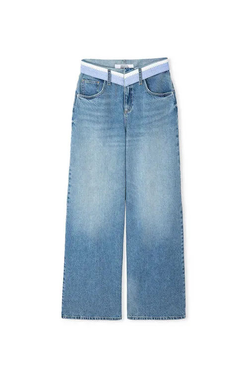 Kontrast belli wide leg jins balagy - 37016483 — surat 3/6