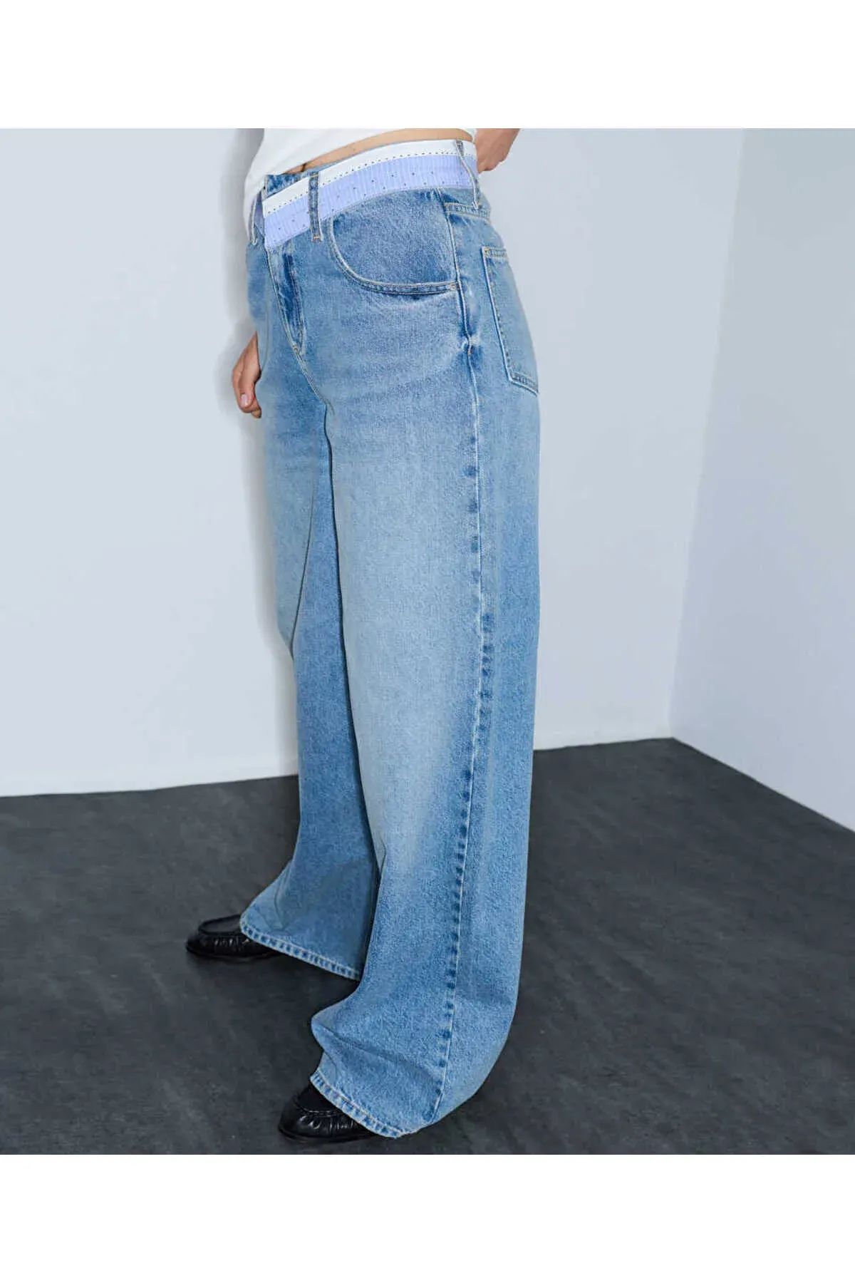 Kontrast belli wide leg jins balagy - 37016483 — surat 5/6
