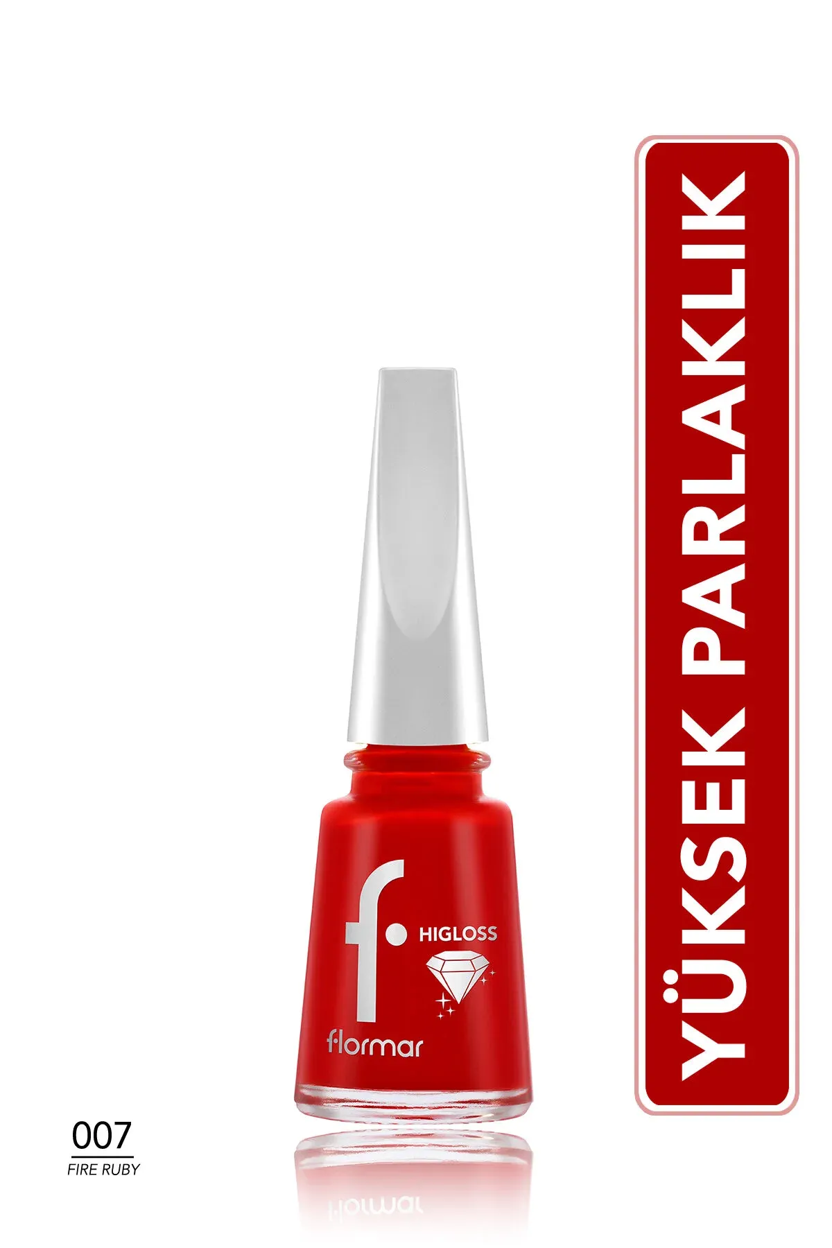 Higloss Uzyn Süre Parlaklık Sunan Beýik Performanslı Işıltılı Bitişli Oje- 007 Fire Ruby- 8682536119702 - 37007011 — surat 1/4