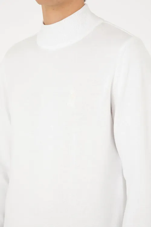Erkek Slim Fit Ýarym Wodolaska Ak Basic Jempir 50288887- Vr013 - 37039504 — surat 7/7