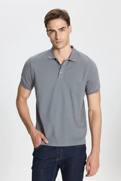 Erkek Çal- Çal Pagta Slim Fit Dar Biçim Polo Ýaka Tişört - 37061740