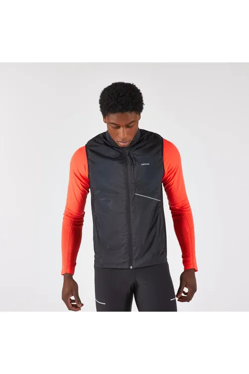 Kiprun SL 500 Warm erkekler üçin ylgaw žileti, gara - 29834621